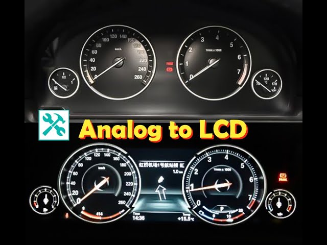 BMW / ANALOG to DIGITAL lcd DASHBOARD cluster CONVERSION