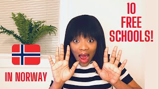 10 FREE SCHOOLS IN NORWAY | Current Admissions Open to International Students| Application Timelines