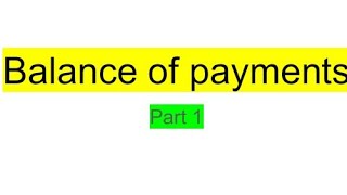 Balance of payments part 1Nta net commerce  class 12th  For all competitive exams 