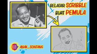 tutorial bikin Scribble Art buat pemula menggunakan coreldraw