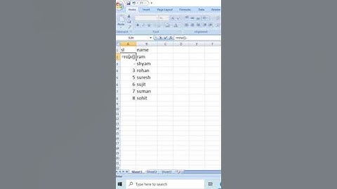 Auto update serial number in excel #excel #exceltips #excelshortcuts
