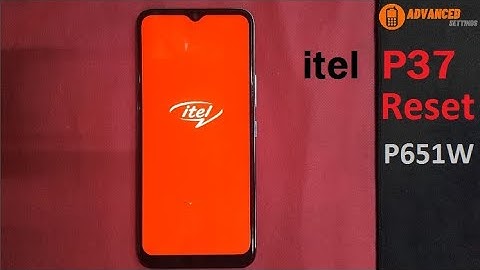 itel P37 hard reset factory