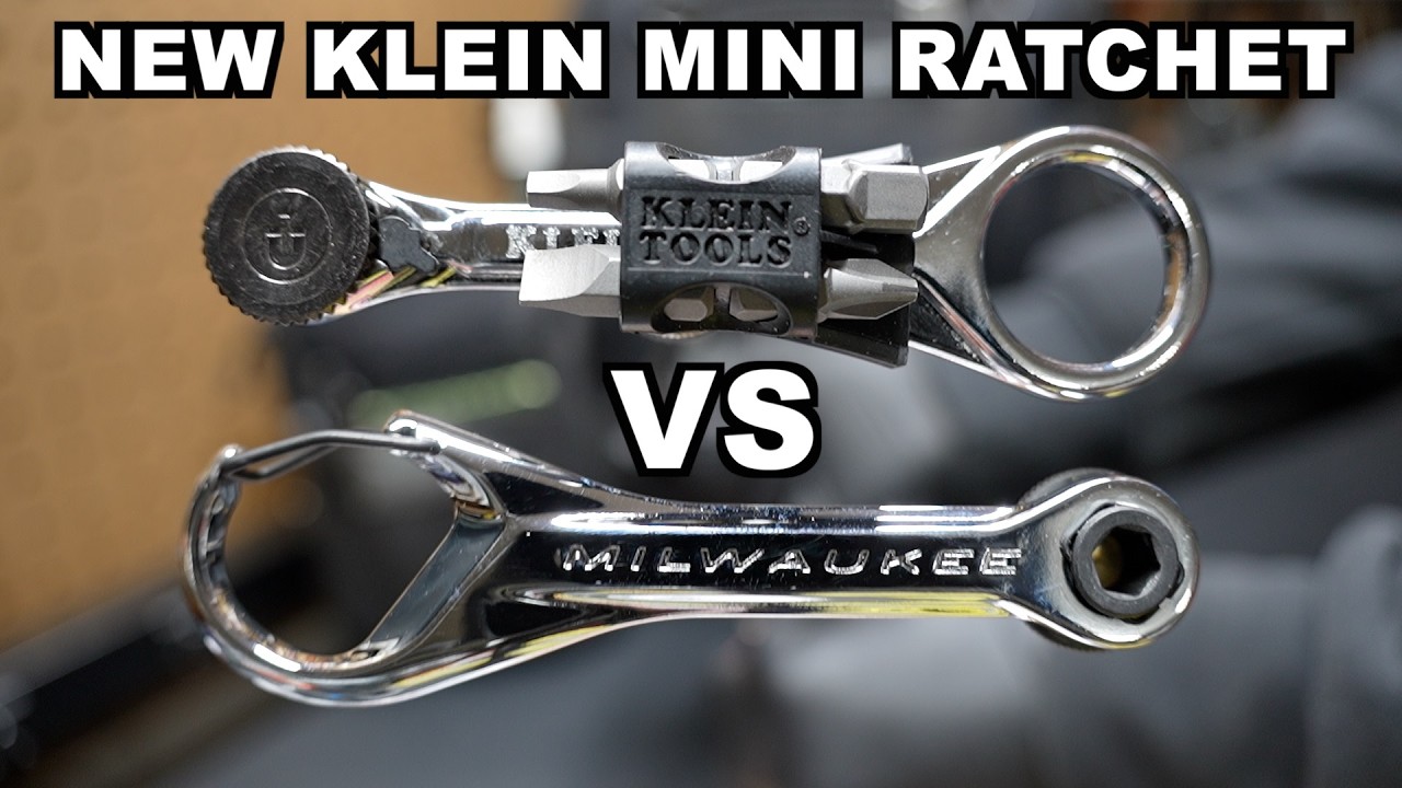 Klien Small Rachet NEW Klein Mini Ratchet vs Milwaukee Mini Ratchet EDC - YouTube