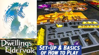 How to Play DWELLINGS OF ELDERVALE | Set-Up & Basics of How to Play with Solo 