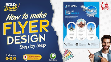 How to Create Travel Flyers in CorelDraw l Unbelievable Design Tricks l corel draw tutorial