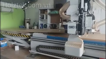 [ HOLZTEK ] CNC CUTTING MACHINE FULL AUTOMATIC LINE - máy cnc nesting tự động