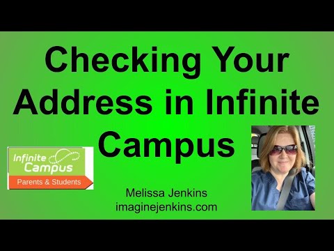 Checking Your Address in Infinite Campus: Parents and Students