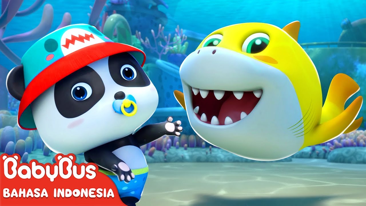 Baby Shark (Versi Bayi Panda) | Baby Shark Dance | Lagu Anak-anak | BabyBus Bahasa Indonesia