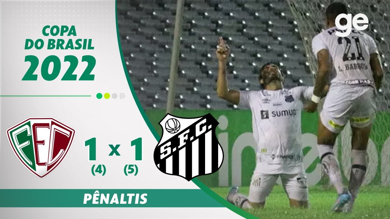 DISPUTA DE P&Atilde;NALTIS FLUMINENSE-PI 1(4) X (5)1 SANTOS | SUPERCOPA DO BRASIL  2022 | ge.globo - YouTube