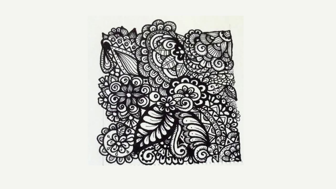 Art Journal Doodles Floral Zentangle YouTube