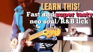 Fast Neo Soul/R&B Guitar Lick! | Guitar Lesson