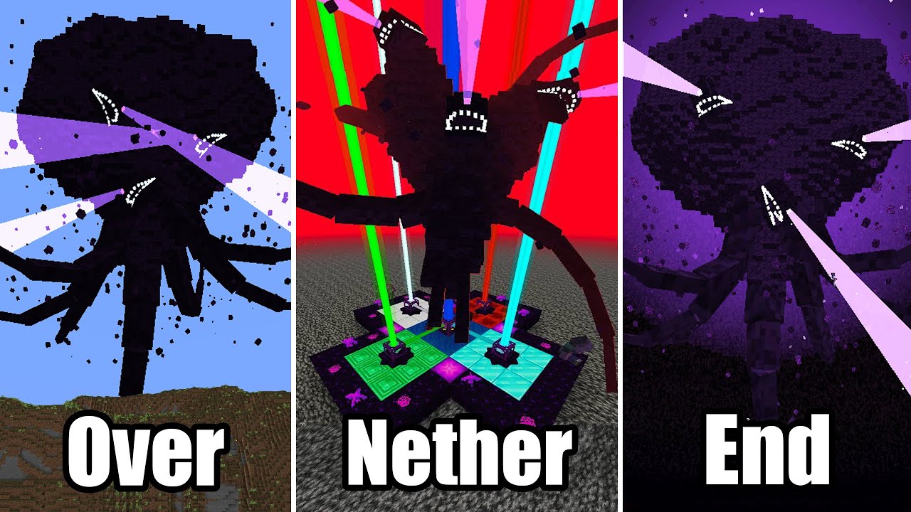 I Killed the Wither Storm in Three Worlds at the Same Time in Survival Minecraft