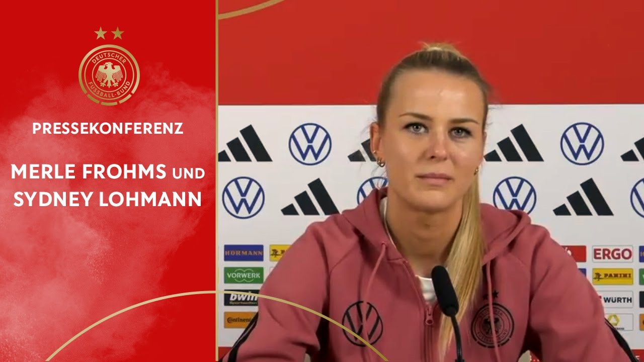 Pressekonferenz mit Merle Frohms und Sydney Lohmann