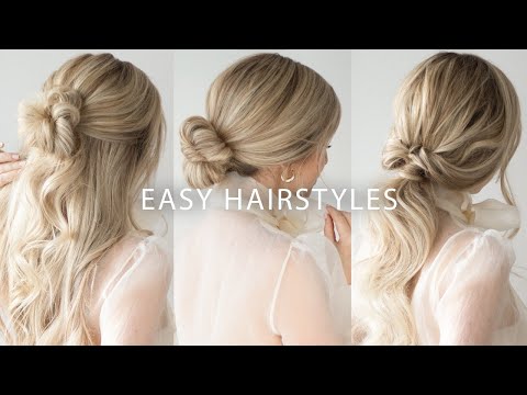 three-3-minute-easy-hairstyles-🌟-medium-and-long-hair-tutorial