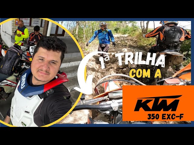 PRIMEIRA VEZ Testando um KTM 350 de Trilha VEJA só essa moto de trilha.. 