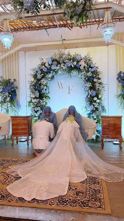 dream wedding nuansa biru || Nikah Adat Sunda Islami Modern #trending #inspirasiwedding