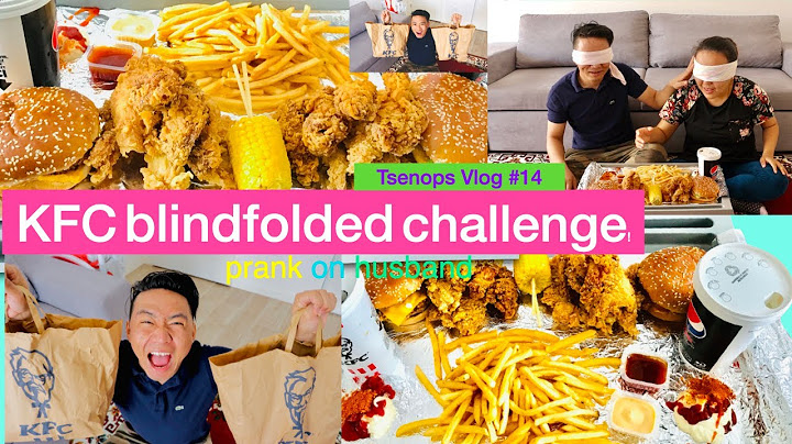 KFC blindfolded challenge!  *prank on husband* #Tsenops Vlog #14