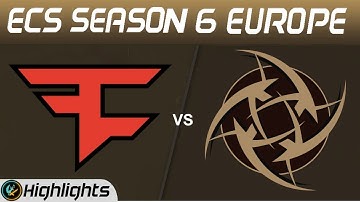FaZe vs NiP (Inferno) Highlights   ECS Season 6