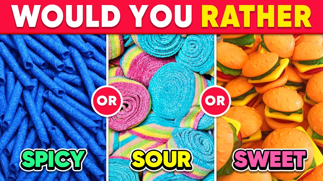Would You Rather...? SPICY, SOUR or SWEET 🌶️🍋🍭 Food Edition | Quiz