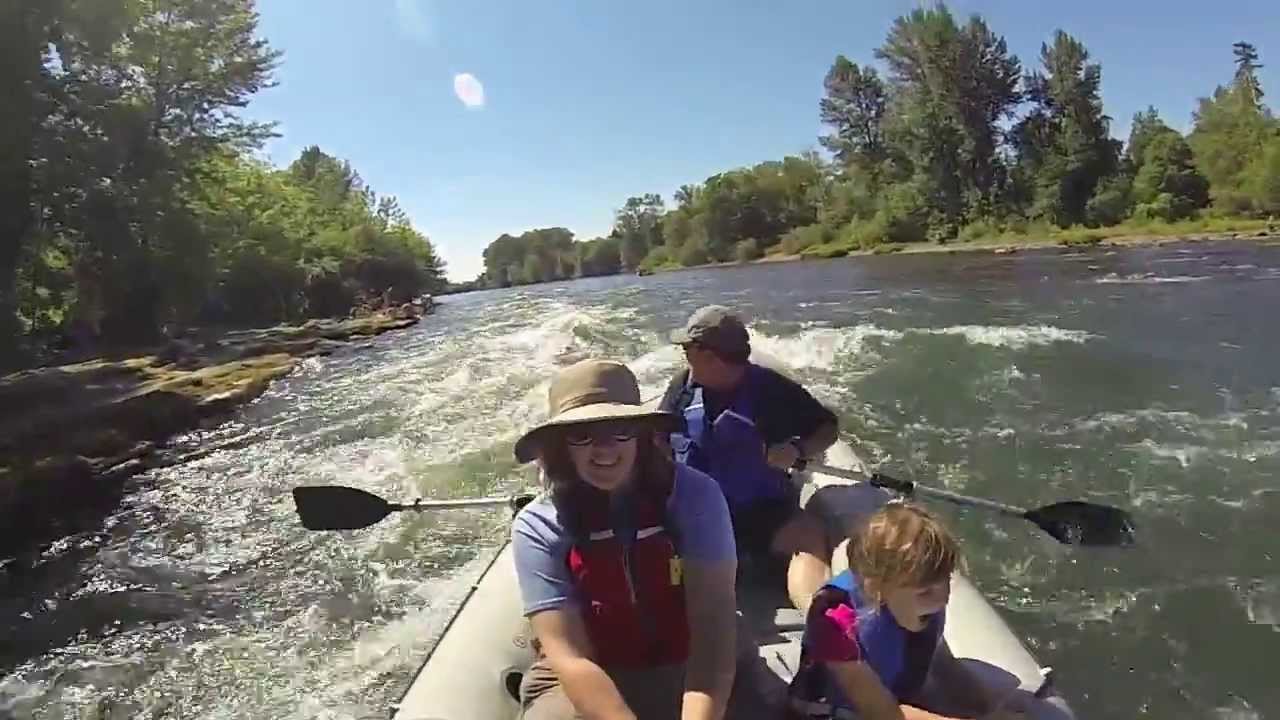 Willamette River Rafting (July 2013) - YouTube
