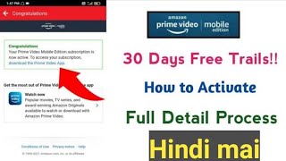 How to get amazon prime free trial_ amazon prime video free trial 30 days airtel