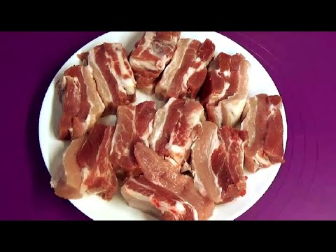 Вкусные нежные свиные ребрышки на сковороде   Самый простой рецепт