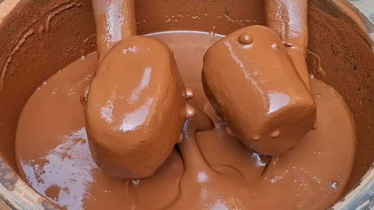 Asmr: Pure Reddirt Thick Paste On Dip And Satisfying Crumbling 