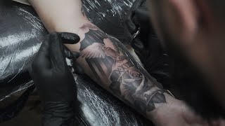 Dove tattoo time lapse