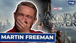 ‘Deep Navy? 😂’: Martin Freeman Discovers What Fenty Beauty Is & Talks Wakanda Forever