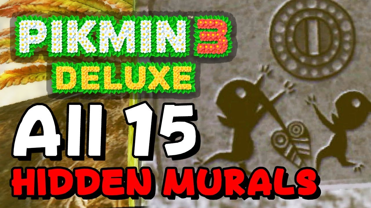 Pikmin 3 Deluxe ALL 15 Hidden Murals Location Guide (Nintendo Switch