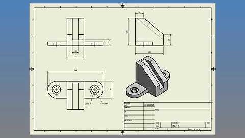 Autodesk Inventor Professional 2013 Cơ bản _ Hướng dẫn vẽ bài tập 1