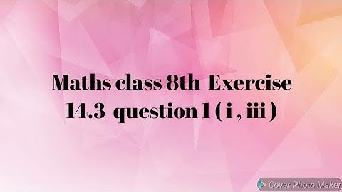 NCERT maths class 8  chapter 14 factorisation Exercise 14.3   question 1