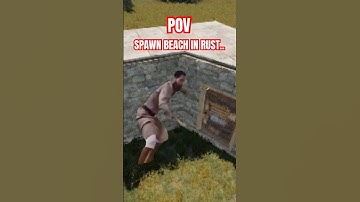 POV You Build On Spawn Beach In Rust! #rust #rustclips #rustmeme