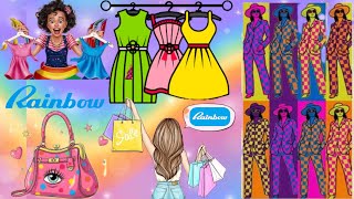 RAINBOW SHOPPING 🌈🛍️ | The Ultimate Rainbow Stores Shopping Walkthrough for Fashionistas Guide