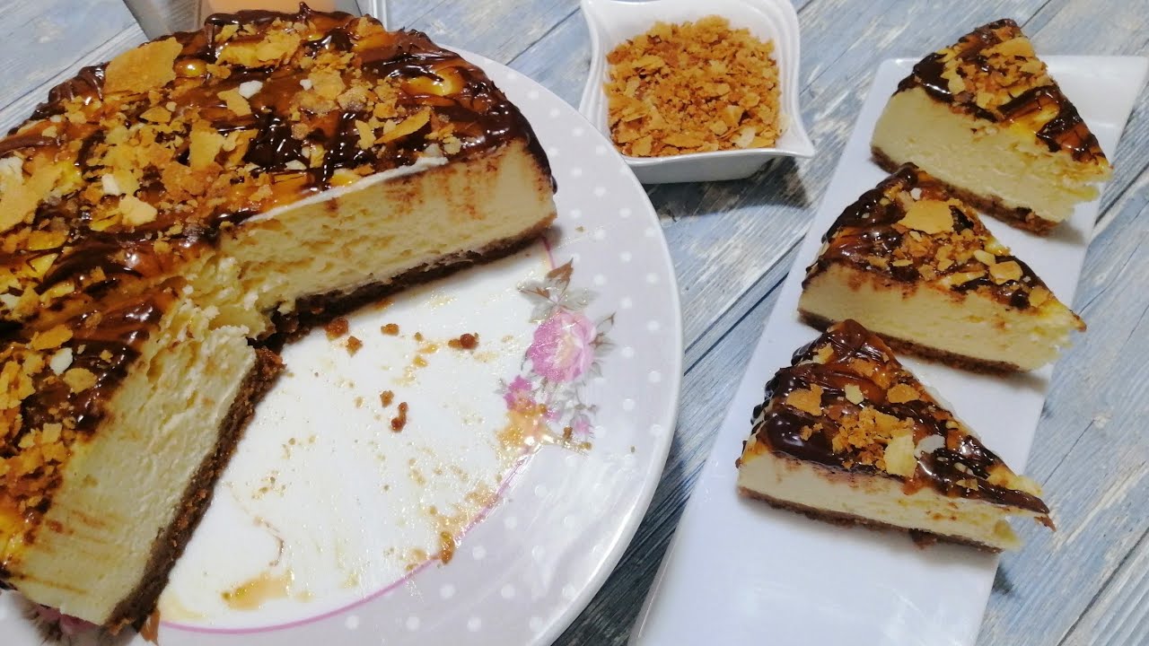 Cheesecake New-Yorkais /cheesecake avec cuisson/شيز كايك مطبوخ/Baked cheesecake