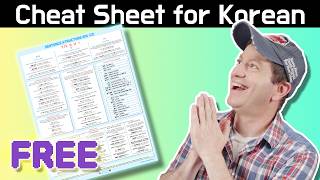 I created a Korean Sentence Structure CHEAT SHEET [2/8]