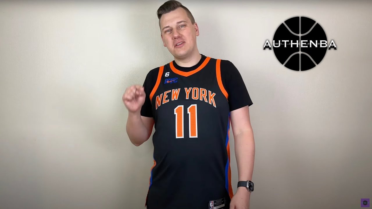 New York Knicks Jalen Brunson Black City Jersey