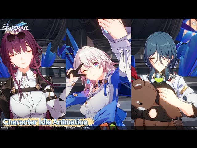 Honkai Star Rail - All Characters Idle Animations So Far (Closed Beta 2) 