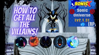 Sonic universe RP How to get all the Villains badges  Roblox
