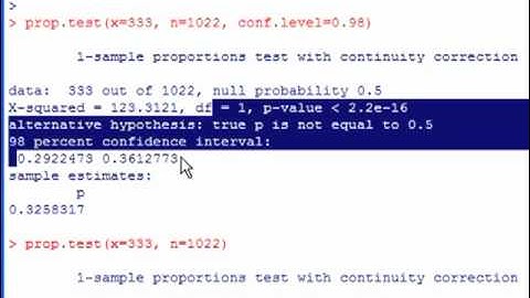 Confidence on Proportions in R (updated)