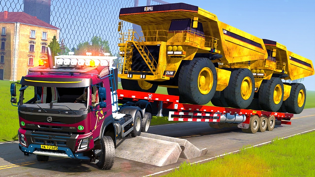 Spintires: Mudrunner | Small Truck Long Log Trailer Mud Wrestling Match Day64