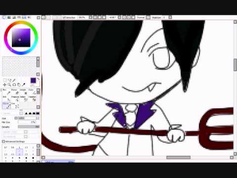 Chibi Drawing : Emo Devil Kid (JessiChan80) - YouTube