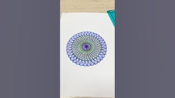 Hypnotic Spirograph Flower. #spirograph #satisfying #art #shorts