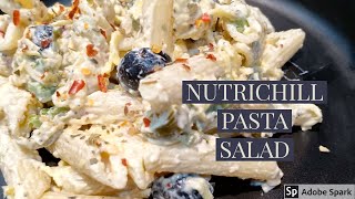Chilled Pasta Salad | Healthy easy recipe in 5 min | Chessy white alfredo pasta chilled salad