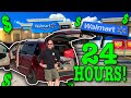 Living at Walmart for 24 Hours 🚐 Stealth Camping #vanlife