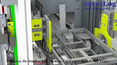 Stacker De Stacker For Trolleys For Crates Bins Boxes Trays