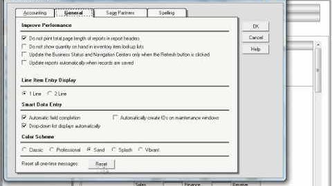 Sage 50 Tutorial Changing Global Options Sage Training Lesson 17.1