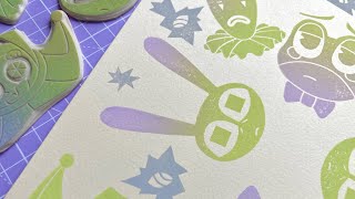 The Abstraction Kaleidoscope🌀 Printing TADC Jax, Pomni & Ribbit [ASMR / No Music]