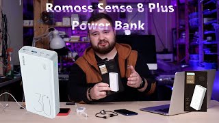 Обзор на Power Bank ROMOSS sense 8+
