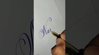 Nandini How To Write Name In Calligraphy How To Learn Calligraphy Calligraphy 